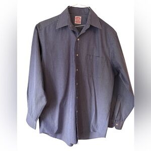 Brooks Brothers Navy & White Stripe Button Down Men’s Shirt Excellent Condition